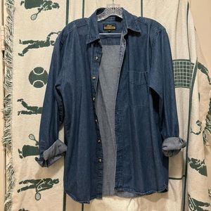 Denim button up